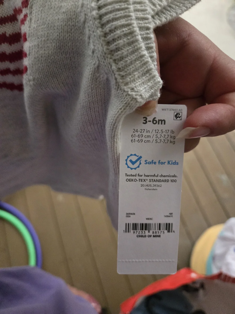 Carter's Knit American Flag Baby Romper - Cream